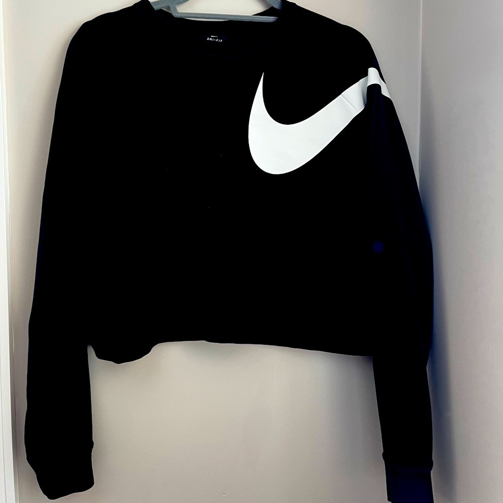 Black Nike Cropped Sweater